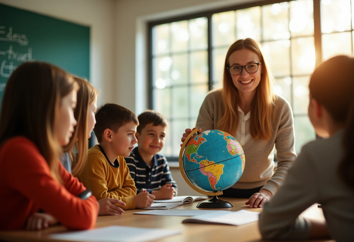 globe terrestre enfants